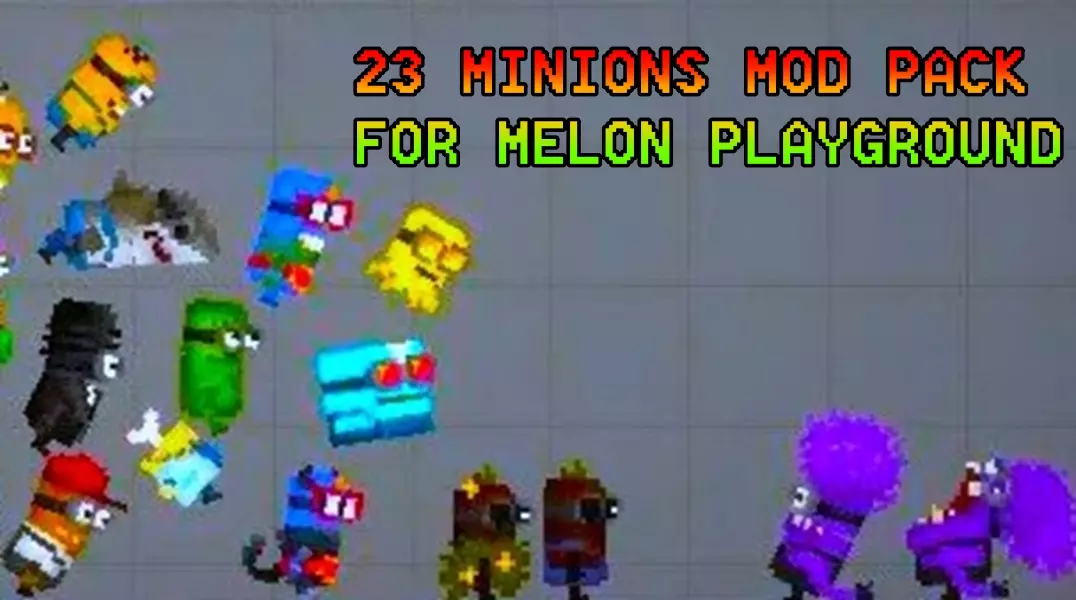 Read more about the article 23 MINIONS MOD PACK (SKIN) FOR MELON PLAYGROUND