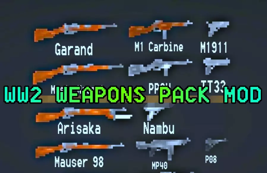 You are currently viewing WW2 WEAPONS PACK MELON PLAYGROUND MOD